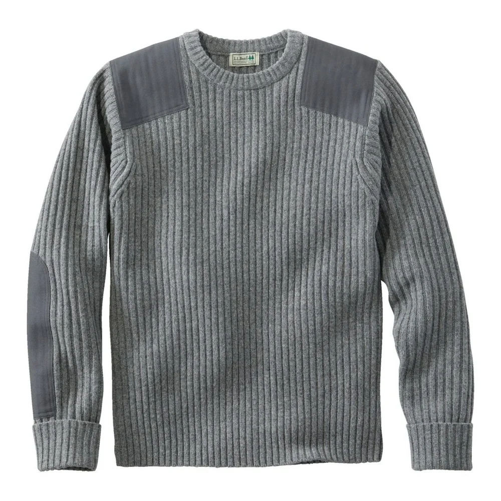 Men's gray commando sweater‎ is comfortable, warm and impeccably styled